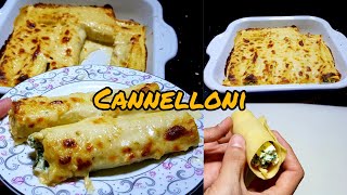 Cannelloni with Ricotta and Spinach filling (Fresh Pasta)