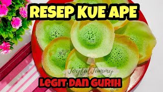 [LEGIT DAN GURIH!] RESEP KUE APE TRADISIONAL