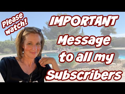 Important Message To All My Subscribers Please Watch Youtube