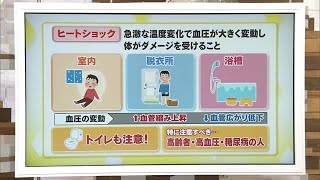 【注意】今や交通事故よりも死者数増加…冬本番！「ヒートショック」を起こさないためには【岡山・香川】 (23/12/05 18:00)