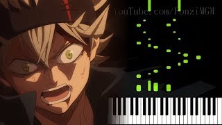 ブラッククローバー OP - ハルカミライ by 感覚ピエロ (ピアノ Synthesia)