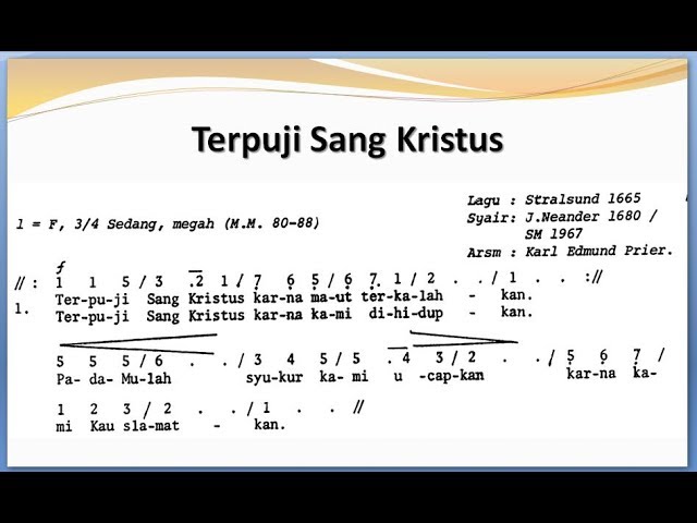Terpuji Sang Kristus Mb 425 Satb Teks Kor Lagu Rohani Not Angka Terpuji Sang Kristus Mb 425 Satb Teks Kor Lagu Rohani Not Angka