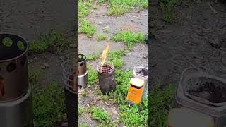 BioLite versus Tin Can versus stainless steel wood gasification stove #comparison #camping  #gear