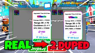 I TRADED MY REAL UTDM FOR 2 DUPED UTDM Trading Montage In Toilet Tower Defense Roblox #7