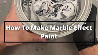 How I Make Marble Effect Paint #shorts