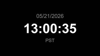 🔴LIVE | Clock - PST (Current Time