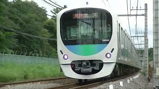 西武鉄道32103F+38103F　急行池袋行　稲荷山公園到着