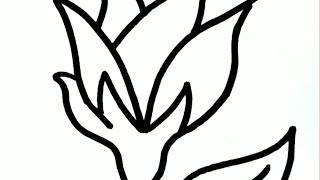 Rose Drawing Easy | How to Draw a Rose Flower | Simple Drawing #shorts #drawing