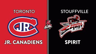 OJHL Highlights | Toronto Jr. Canadiens VS Stouffville Spirit | November 21, 2024