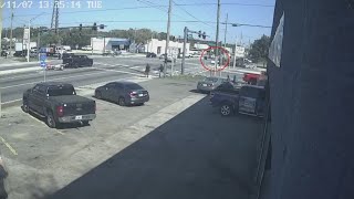 Surveillance video shows three juveniles attempt to flee from stolen car on Jacksonville's Westside