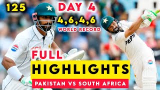 Pakistan vs South Africa 2nd Test Day 4  Full Highlights |pak vs sa Test Highlight