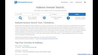 Indiana Warrant Search Online.