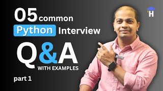 top 5 python interview questions and answers for freshers with examples #1 | ai professional tips