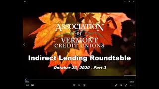 AVCU Indirect Lending Roundtable, Part 3