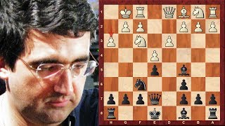 Vladimir Kramnik's most outrageously direct attacking chess game!