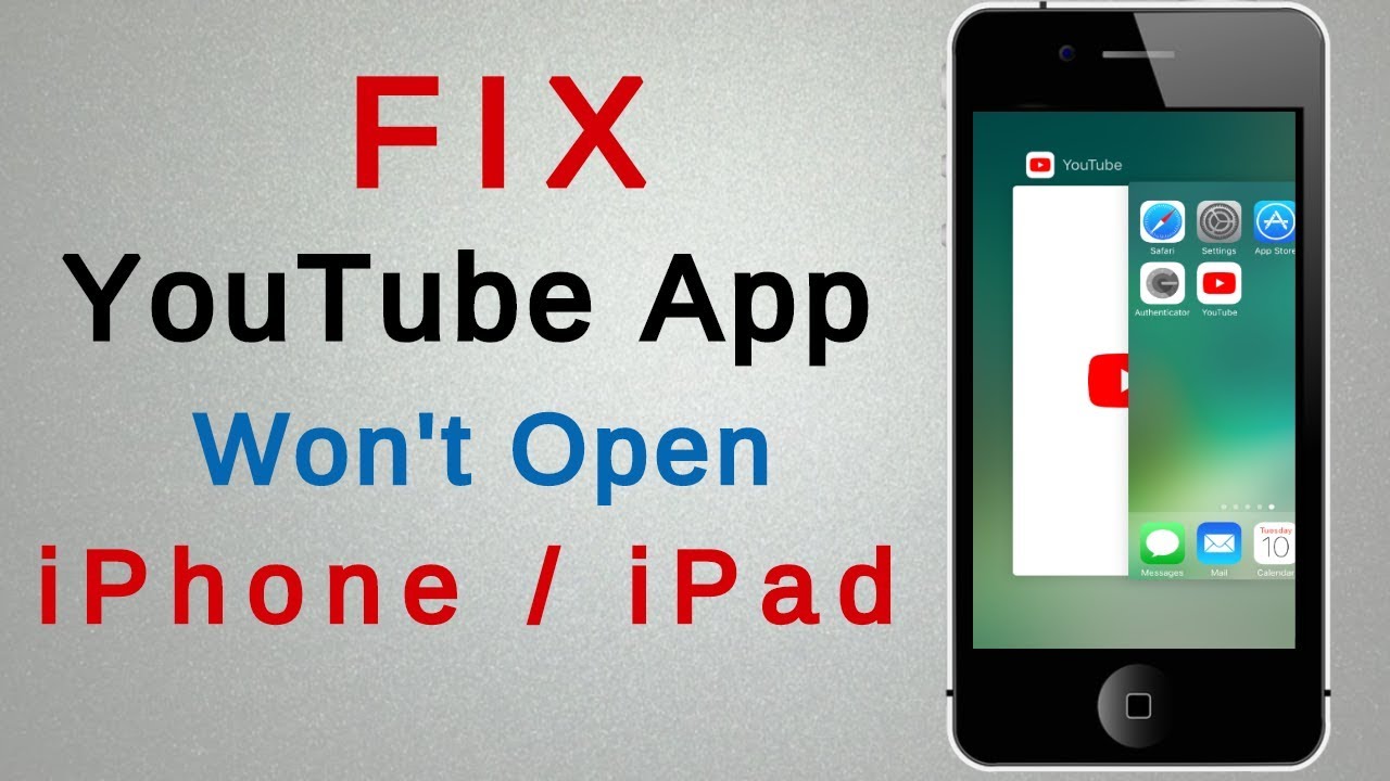 Fix Youtube App Won T Open On Iphone Ipad Youtube