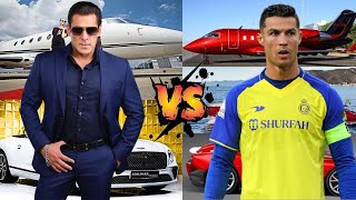 Cristiano Ronaldo Vs Salman Khan Comparison | Cars Collection | Total Networth | Hindi | Urdu