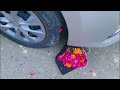 Sadaf Crushing Flowers bouquet under her high heels