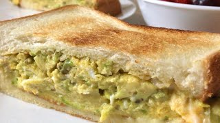 アボカドオムレツサンドイッチ Sandwiches with Avocado Omelette