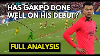 How good was CODY GAKPO against Wolves (DEBUT)? | Full Analysis
