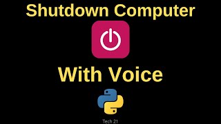 Shutdown Computer with Voice in Python