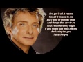 this one s for you barry manilow lyrics hd