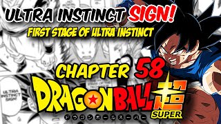 Ultra Instinct SIGN - Dragon Ball Super Manga Chapter 58