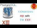 13 - Export SELECT statement results into a CSV file - PostgreSQL for Beginners