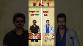 Vijay thalapathy vs Ajay devgan Top 10 Highest Grossing Movies Comparison 🤯 #trending #bollywood