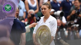 Simona Halep Wimbledon 2019 Winner's Speech