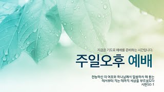 20230319(주일) 오후예배