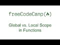 Global vs Local Scope in Functions - Free Code Camp