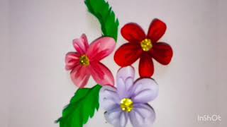 A4 paper flowers |A4 කොල වලින් මලක් හදමු |origami |wall hanging |subscribe now|A4 paper art CS🍀