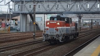 DE10 1165号機(単8663レ) 清洲駅通過