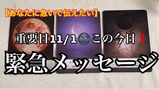 【緊急予報⚡️】重要日11/1🌚この今日❗️あなたに急いで伝えたい✨✨緊急メッセージ💌🏇【ルノルマンカードリーディング占い】恐ろしいほど当たる😱