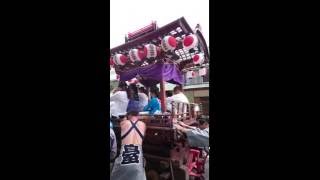 【白旗神社 夏の祭③】山車 市道へ