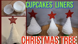 #Christmas special crafts#cupcakes liners Christmas tree#papilotki do babeczek, rękodzieło choinkowe