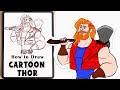 I Pad Drawing | Draw Cartoon Thor | CARTOONING