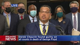 Full Video: AG Keith Ellison Speaks After Derek Chauvin Found Guilty