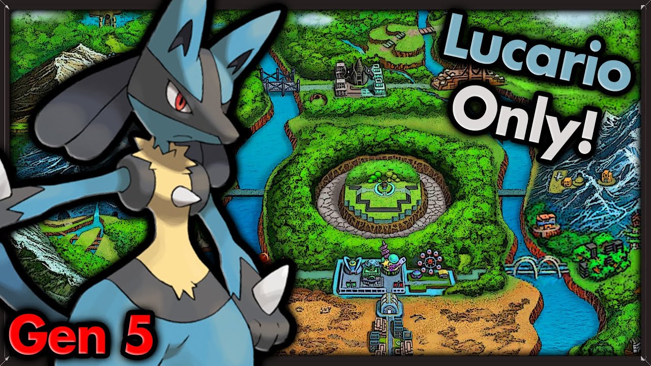 Can I Beat Pokemon Black with ONLY Lucario? 🔴 Pokemon Challenges ► NO ITEMS IN BATTLE
