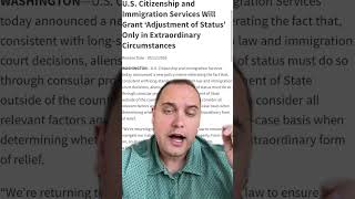 Major News! NO MORE GREEN CARDS IN THE US! #uscis #uscisnews #greencard #immigration #immigrationlaw