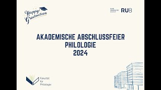 Akademische Abschlussfeier Philologie 2024 - Marlene Helling