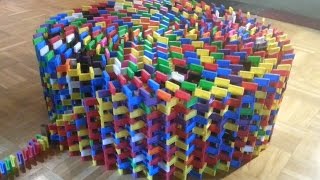 Amazing Domino Wall Spiral - 4,500 Dominoes