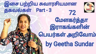 72 மேளகர்த்தா இராகங்கள் அறிவோம்