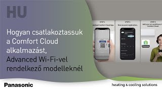 HU – Hogyan csatlakoztassuk a Comfort Cloud alkalmazást, Advanced Wi-Fi-vel rendelkező modelleknél