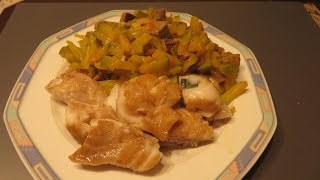 Air Fryer Halibut Steak-用空气炸锅做北极桂花鱼鱼排，简单方便省时美味