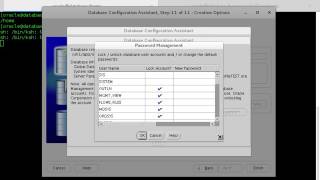 Create Database with dbca command