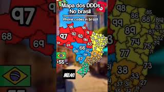 Mapa dos DDDs , qual é seu DDD ? #shorts #ddd #mapa