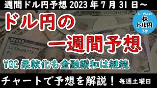 【ドル円の予想】日銀のYCC上限キャップ1.0%への引き上げは事実上の上限撤廃？【週間ドル円予想 2023/7/31～】