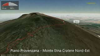 Piano Provenzana - Monte Etna Cratere Nord-Est ∆ hiking trails ∆ 3d-trail.com/italy/